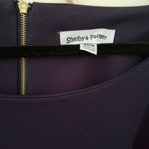 Navy Blue Ruffle Dress